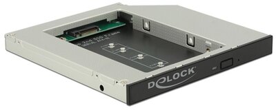 DELOCK Átalakító Slim SATA 5.25 beépítő keret M.2 SSD-hez Key B