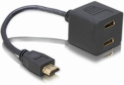 DELOCK - Adapter HDMI -> 2x HDMI M/F - 65056