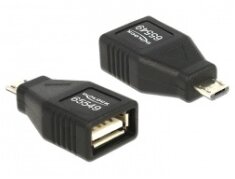DELOCK - Adapter USB Micro B > USB 2.0 M/F OTG full covered - 65549
