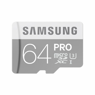 Samsung 64GB SD micro PRO (Class10, UHS-1 U3 Grade1) (MB-MG64EA/EU) - adapter nélkül