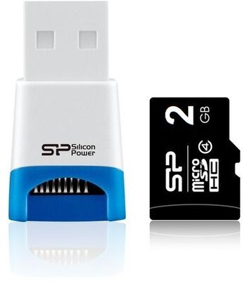 Silicon Power - 2GB MicroSD - SP002GBSDT000V81