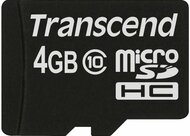 Transcend - 4GB MicroSDHC - TS4GUSDC10