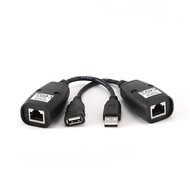 Gembird - USB A -> RJ45 CAT5e UTP M/F extender max. 30m - UAE-30M