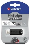 Verbatim Pinstripe Usb Drive 16GB Black