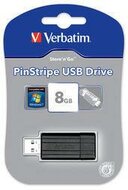Verbatim Pinstripe Usb Drive 8GB Black