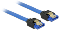Delock - SATA3 clipes kábel 70cm - kék (84980)