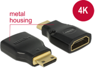 Delock - adapter HDMI Mini-C(M)->HDMI(F) High Speed HDMI with Ethernet 4k - 65665