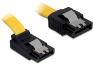 Delock - SATA3 clipes és fordított kábel 50cm - sárga - 82810