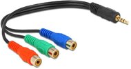 Delock - Cable 3 x RCA female > Stereo plug 3.5 mm 4 pin - 62499