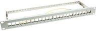 LOGILINK - Keystone patch panel, 24 portos, árnyékolt, szürke - NK4041