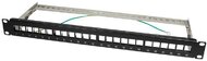 LOGILINK - Keystone patch panel, 24 portos, árnyékolt, fekete - NK4042