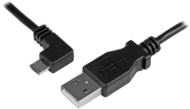 Startech - Micro-USB Charge-and-Sync Cable M/M - Left-Angle Micro-USB - 24 AWG - 2 m