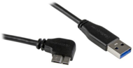 Startech - Slim Micro USB 3.0 Cable - M/M - Right-Angle Micro-USB - 0.5m