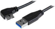 Startech - Slim Micro USB 3.0 Cable - M/M - Left-Angle Micro-USB - 0.5m