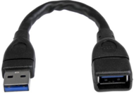 Startech USB 3.0 A-to-A Extension Cable - 15CM - Black