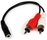 Startech - Stereo Audio Cable - 3.5mm Female to 2x RCA Male 1,5M