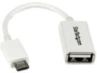 Startech - Micro USB to USB OTG Host Adapter - White - 12cm