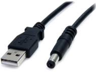 Startech - USB to 5.5mm power cable - Type N barrel 2M