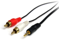 Startech - Stereo Audio Cable - 3.5mm Male to 2x RCA Male - 90CM