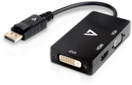V7 - DisplayPort Adapter (m) to VGA, HDMI or DVI (f)