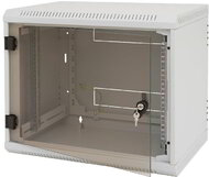 Triton 19" 9U 395mm mély egyrészes fali rack szekrény