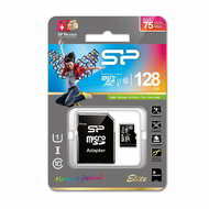 SILICON POWER - 128GB microSD+adapter UHS1 - SP128GBSTXBU1V10SP