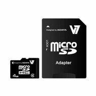 V7 - 4GB MICROSD CARD INCL SD ADAPTER RETAIL - VAMSDH4GCL4R-2E