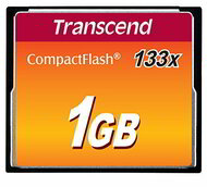 Transcend - 1GB COMPACT FLASH CARD - TS1GCF133