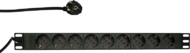 LOGILINK - 19" power distribution unit with 9 german sockets without ON/OFF swi