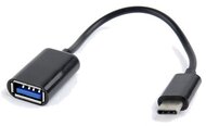 Gembird USB Type-C -> USB 2.0 A M/F adapter 0.2m fekete OTG
