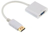 Gembird adapter displayport 1.1->VGA, on cable, white