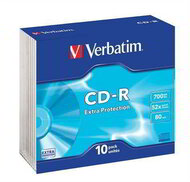 VERBATIM - 10 db CD-R lemez, 700MB, 52x, vékony tok