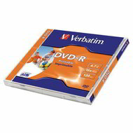 VERBATIM - DVD-R lemez, nyomtatható, matt, ID, 4,7GB, 16x, normál tok