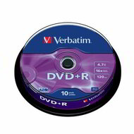 VERBATIM - 10 db DVD+R lemez ID, 4,7GB, 16x, normál tok
