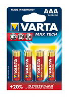 VARTA - Max Tech AAA tartós mikró LR03 4db/cs | elem - 4703101404