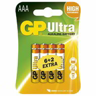 GP - Ultra alkáli micro ceruza elem AAA LR03 6+2db/cs - B19118
