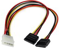 Startech 12LP4 TO 2X SATA POWER YCABLE