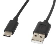 Lanberg cable USB 2.0 Type-C(M)-AM 1.8m black