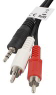 Lanberg stereo audio cable Mini Jack 3,5mm (M)->2x RCA Cinch 2m