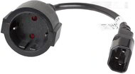 Lanberg extension power cable IEC 320 C14->SCHUKO(F)