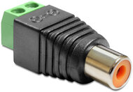 Delock - 65418 - Adapter RCA anya> Terminál Blokk 2 érintkezővel