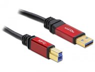 Delock - 82759 - USB 3.0-A > B apa / apa, 5 m prémium kábel