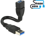 Delock - 83713 - Cable USB 3.0 A male > USB 3.0 A female ShapeCable 0.15 m