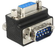 Delock - 65595 - Adapter Sub-D 9 pin male > female 270° angled Nut and Screw changeable