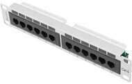 Lanberg - Patch Panel 10", 12 port 1U, cat.6 - PPU6-9012-S