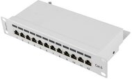 Lanberg - Patch Panel 10", 12 port 1U, cat.6 - PPF6-9012-S