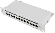 Lanberg - Patch Panel 10", 12 port 1U, cat.5e - PPF5-9012-S