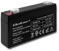 Qoltec Battery AGM | 6V | 1.3Ah | max.0.39A