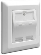 Delock - 86202 - Keystone Wall Outlet 2 Port