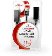 Gembird HDMI -> Displayport adapter, fekete - DSC-HDMI-DP